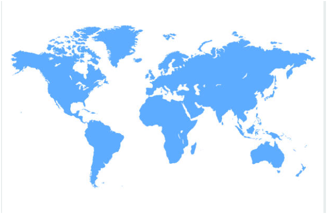 World map showing partner locations